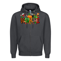 Smoke fall nurse Zipper Hoodie - MaliasSmallBusiness