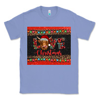 Love Christmas Highland Cow And Turquoise Gemstone Classic Tee | Teevron