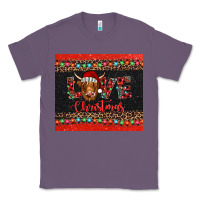 Lavender love christmas highland cow and turquoise gemstone Classic Tee - Jasminsmagicworld