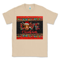 Mushroom love christmas highland cow and turquoise gemstone Classic Tee - Jasminsmagicworld