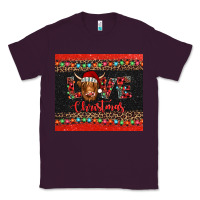 Plum love christmas highland cow and turquoise gemstone Classic Tee - Jasminsmagicworld