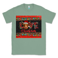 Sage love christmas highland cow and turquoise gemstone Classic Tee - Jasminsmagicworld