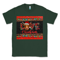Sports Green love christmas highland cow and turquoise gemstone Classic Tee - Jasminsmagicworld
