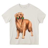 Cream golden retriever with toys Heavy Core Tee - texasbilliewilder