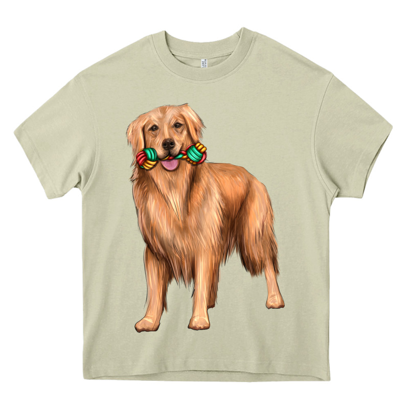 Golden Retriever With Toys Heavy Core Tee by texasbilliewilder | Teevron