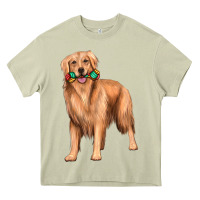 Mossy golden retriever with toys Heavy Core Tee - texasbilliewilder