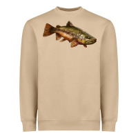Mushroom brown trout Heavyweight Sweatshirt - LillyAllenDesigns