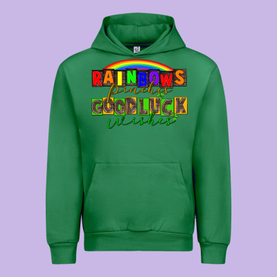 Rainbows Pinches Good Luck Wisher St. Patrick's Urban Hoodie Designed By Cowgirlartshop