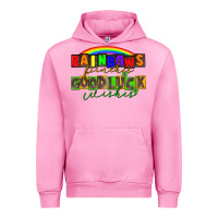 Fuchsia Pink Rainbows pinches good luck wisher St. Patrick's Urban Hoodie - CowGirlArtShop