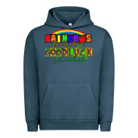Pigment Midnight Navy Rainbows pinches good luck wisher St. Patrick's Urban Hoodie - CowGirlArtShop