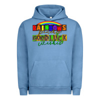 Pigment Pebble Blue Rainbows pinches good luck wisher St. Patrick's Urban Hoodie - CowGirlArtShop