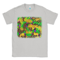 Moon Dust mardi gras fleur de lis and leopard background Classic Tee - AdoDesignShop
