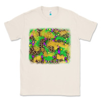 Natural mardi gras fleur de lis and leopard background Classic Tee - AdoDesignShop