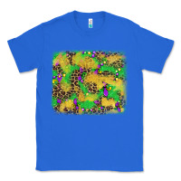 True Royal mardi gras fleur de lis and leopard background Classic Tee - AdoDesignShop
