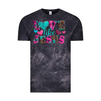 Cloud Black love like jesus valentine's day Vintage Tee - AdoDesignShop