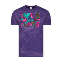 Cloud Purple love like jesus valentine's day Vintage Tee - AdoDesignShop