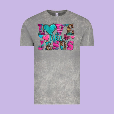 Love Like Jesus Valentine's Day Vintage Tee Designed By Adodesignshop