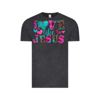 Vintage Black love like jesus valentine's day Vintage Tee - AdoDesignShop