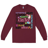 Burgundy easter subway Long Sleeve Tee - MaliasSmallBusiness