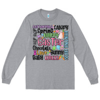 Heather Grey easter subway Long Sleeve Tee - MaliasSmallBusiness