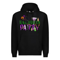 Black Halloween Party Premium Hoodie - texasbilliewilder