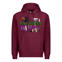 Burgundy Halloween Party Premium Hoodie - texasbilliewilder