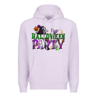 Lilac Halloween Party Premium Hoodie - texasbilliewilder