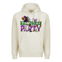 Oatmeal Heather Halloween Party Premium Hoodie - texasbilliewilder