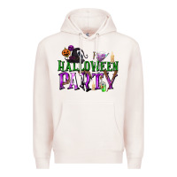 Pale Pink Halloween Party Premium Hoodie - texasbilliewilder