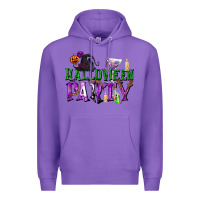 Purple Halloween Party Premium Hoodie - texasbilliewilder