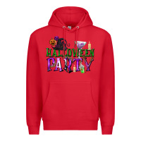 Red Halloween Party Premium Hoodie - texasbilliewilder