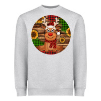 Cute Reindeer Christmas Heavyweight Sweatshirt | Teevron