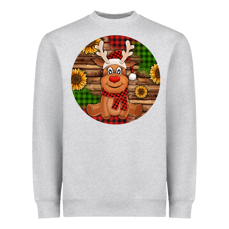 Cute Reindeer Christmas Heavyweight Sweatshirt by Jasminsmagicworld | Teevron