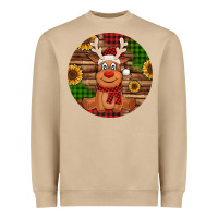 Mushroom Cute reindeer Christmas Heavyweight Sweatshirt - Jasminsmagicworld
