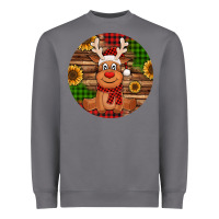 Storm Cute reindeer Christmas Heavyweight Sweatshirt - Jasminsmagicworld