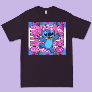 Stitch Ohana Premium Tee Designed By Zillion Design Studio