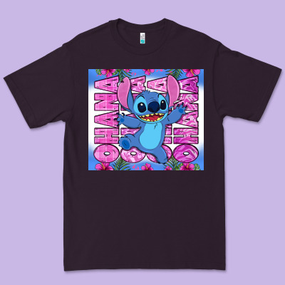 Stitch Ohana Premium Tee Designed By Zillion Design Studio