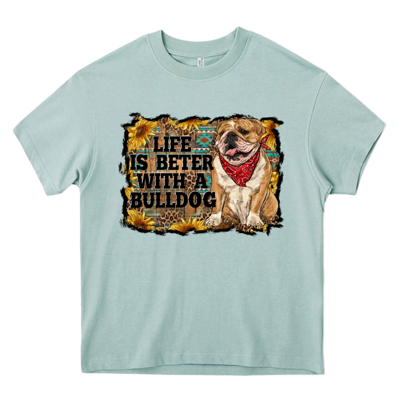 Life Is Better With A Bulldog Heavy Core Tee by RanaPortraitStore | Teevron