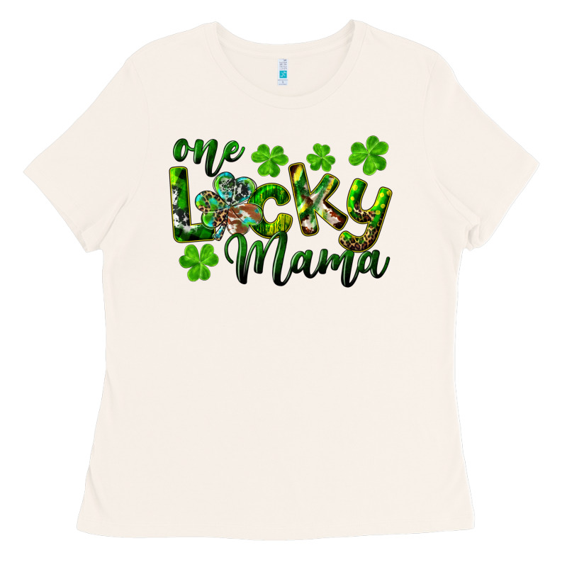 St. Patrick's Day One Lucky Mama Ladies Tee by RanaPortraitStore | Teevron