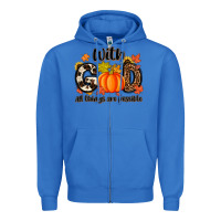 True Royal with god all things are possible Zipper Hoodie - MaliasSmallBusiness