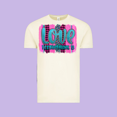 Love Corinthians 13 Valentine's Day Brushstroke Vintage Tee Designed By Adodesignshop