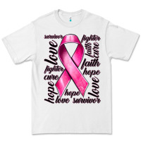Breast Cancer Ribbon Hope Love Faith Premium Tee | Teevron
