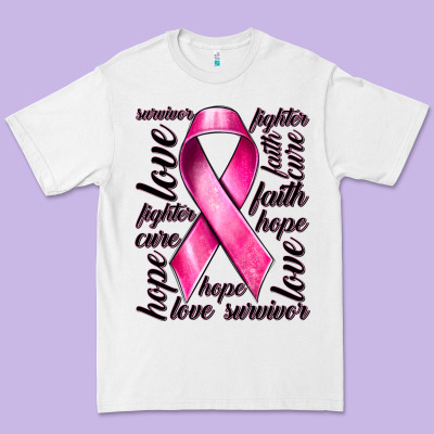 Breast Cancer Ribbon Hope Love Faith Premium Tee Designed By Texasbilliewilder
