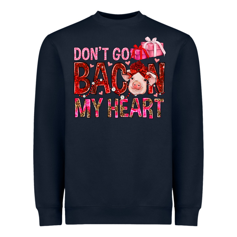 Dont Go Bacon My Heart Heavyweight Sweatshirt by NancyCooperArtShop | Teevron