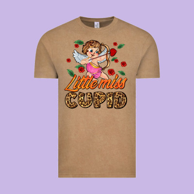 Little Miss Cupid Vintage Tee Designed By Adodesignshop