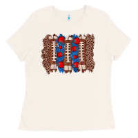 Bone football brushstroke Ladies Tee - Zillion Design Studio