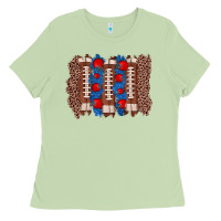 Matcha football brushstroke Ladies Tee - Zillion Design Studio