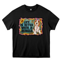 Black life is better with a beagle Heavy Core Tee - RanaPortraitStore