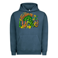 Pigment Midnight Navy Feeling lucky St. Patrick's Day Urban Hoodie - CowGirlArtShop