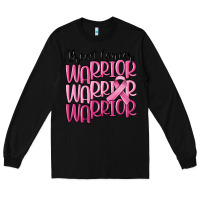Black breast cancer warrior Long Sleeve Tee - MaliasSmallBusiness